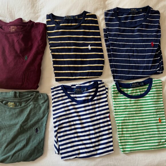 Polo Ralph Lauren T-Shirts (Lot x6) Men's Medium - Picture 1 of 11
